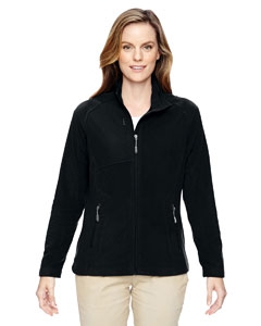 North End 78215 Ladies&#39; Excursion Trail Fabric-Block Fleece Jacket