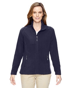 North End 78215 Ladies&#39; Excursion Trail Fabric-Block Fleece Jacket