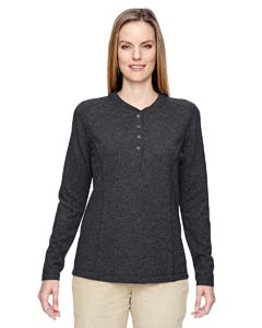 North End 78221 Ladies&#39; Excursion Nomad Performance Waffle Henley