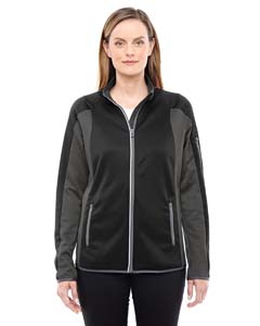 North End 78230 Ladies&#39; Motion Interactive ColorBlock Performance Fleece Jacket