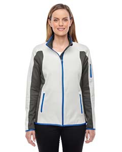 North End 78230 Ladies&#39; Motion Interactive ColorBlock Performance Fleece Jacket