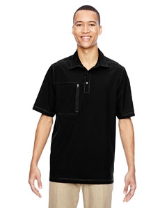 North End 85120 Men&#39;s Excursion Crosscheck Performance Woven Polo