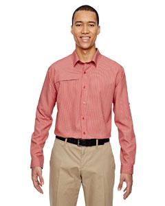 North End 87046 Men&#39;s Excursion F.B.C. Textured Performance Shirt