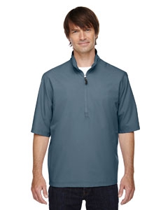 North End 88084 Men&#39;s MICRO Plus Lined Short-Sleeve Wind Shirt with Teflon&#174;