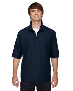 North End 88084 Men&#39;s MICRO Plus Lined Short-Sleeve Wind Shirt with Teflon&#174;