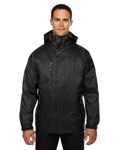 North End 88120 Men&#39;s Performance 3-in-1 Seam-Sealed Hooded Jacket