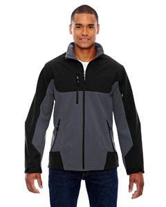 North End 88156 Men&#39;s Compass Colorblock Three-Layer Fleece Bonded Soft Shell Jacket