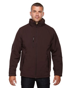 North End 88159 Men&#39;s Glacier Insulated Three-Layer Fleece Bonded Soft Shell Jacket with Detachable Hood