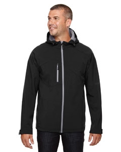 North End 88166 Men&#39;s Prospect Two-Layer Fleece Bonded Soft Shell Hooded Jacket