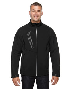 North End 88176 Men&#39;s Terrain Colorblock Soft Shell with Embossed Print