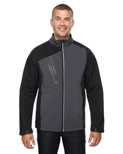 North End 88176 Men&#39;s Terrain Colorblock Soft Shell with Embossed Print