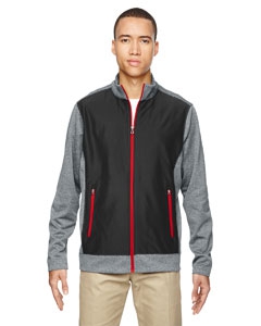 North End 88202 Men&#39;s Victory Hybrid Performance Fleece Jacket