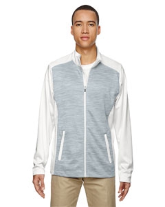 North End 88203 Men&#39;s Shuffle Performance M&#233;lange Interlock Jacket