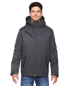 North End 88209 Men&#39;s Rivet Textured Twill Insulated Jacket