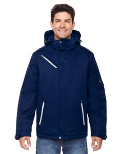 North End 88209 Men&#39;s Rivet Textured Twill Insulated Jacket