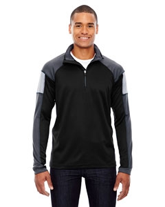 North End 88214 Men&#39;s Quick Performance Interlock Half-Zip Top