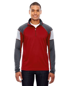 North End 88214 Men&#39;s Quick Performance Interlock Half-Zip Top