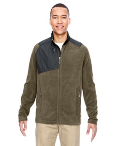 North End 88215 Men&#39;s Excursion Trail Fabric-Block Fleece Jacket