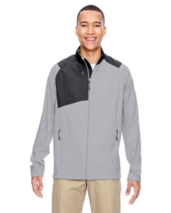 North End 88215 Men&#39;s Excursion Trail Fabric-Block Fleece Jacket