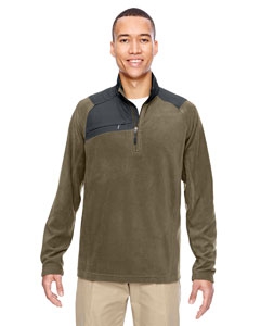 North End 88217 Men&#39;s Excursion Trail Fabric-Block Fleece Half-Zip