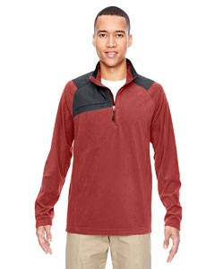 North End 88217 Men&#39;s Excursion Trail Fabric-Block Fleece Half-Zip