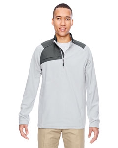 North End 88217 Men&#39;s Excursion Trail Fabric-Block Fleece Half-Zip