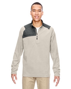 North End 88217 Men&#39;s Excursion Trail Fabric-Block Fleece Half-Zip