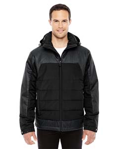 North End 88232 Men&#39;s Excursion Meridian Insulated Jacket with Melange Print