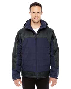 North End 88232 Men&#39;s Excursion Meridian Insulated Jacket with Melange Print