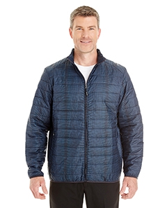 North End NE701 Men&#39;s Portal Interactive Printed Packable Puffer Jacket