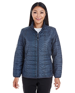 North End NE701W Ladies&#39; Portal Interactive Printed Packable Puffer Jacket