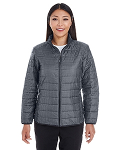 North End NE701W Ladies&#39; Portal Interactive Printed Packable Puffer Jacket