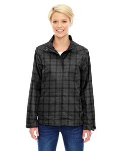 North End Sport Blue 78671 Ladies&#39; Locale Lightweight City Plaid Jacket