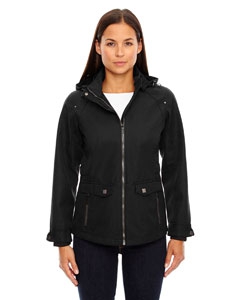 North End Sport Blue 78672 Ladies&#39; Uptown Three-Layer Light Bonded City Textured Soft Shell Jacket