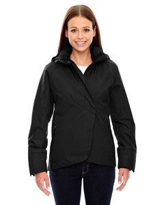 North End Sport Blue 78685 Ladies&#39; Skyline City Twill Insulated Jacket with Heat Reflect Technology