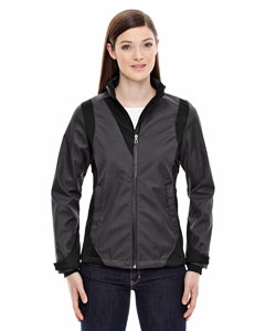 North End Sport Blue 78686 Ladies&#39; Commute Three-Layer Light Bonded Two-Tone Soft Shell Jacket with Heat Reflect Technology