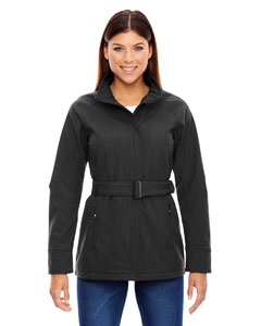 North End Sport Blue 78801 Ladies&#39; Skyscape Three-Layer Textured Two-Tone Soft Shell Jacket