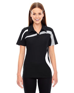 North End Sport Red 78645 Ladies&#39; Impact Performance Polyester Piqu&#233; Colorblock Polo