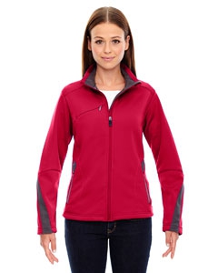 North End Sport Red 78649 Ladies&#39; Escape Bonded Fleece Jacket