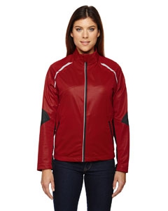 North End Sport Red 78654 Ladies&#39; Dynamo Three-Layer Lightweight Bonded Performance Hybrid Jacket