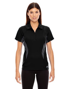 North End Sport Red 78657 Ladies&#39; Serac UTK cool.logik Performance Zippered Polo