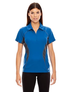 North End Sport Red 78657 Ladies&#39; Serac UTK cool.logik Performance Zippered Polo