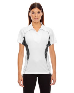 North End Sport Red 78657 Ladies&#39; Serac UTK cool.logik Performance Zippered Polo