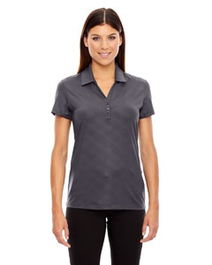 North End Sport Red 78659 Ladies&#39; Maze Performance Stretch Embossed Print Polo