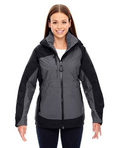 North End Sport Red 78663 Ladies&#39; Alta 3-in-1 Seam-Sealed Jacket with Insulated Liner