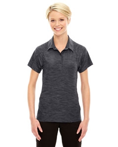 North End Sport Red 78668 Ladies&#39; Barcode Performance Stretch Polo