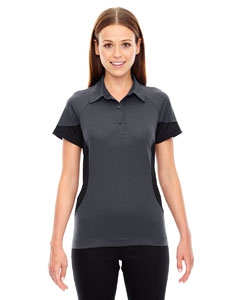 North End Sport Red 78677 Ladies&#39; Refresh UTK cool.logik Coffee Performance M&#233;lange Jersey Polo