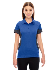 North End Sport Red 78677 Ladies&#39; Refresh UTK cool.logik Coffee Performance M&#233;lange Jersey Polo