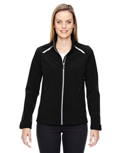 North End Sport Red 78693 Ladies&#39; Excursion Soft Shell Jacket with Laser Stitch Accents