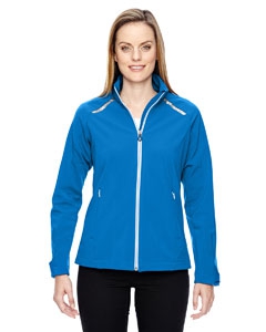 North End Sport Red 78693 Ladies&#39; Excursion Soft Shell Jacket with Laser Stitch Accents